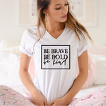 Load image into Gallery viewer, Be Bold Be Brave Be Kind Shirt, Kindness T-Shirt, Unisex Crewneck, Motivational Shirt, Anti-Bullying Campaign, Women Empowerment, Uplifting
