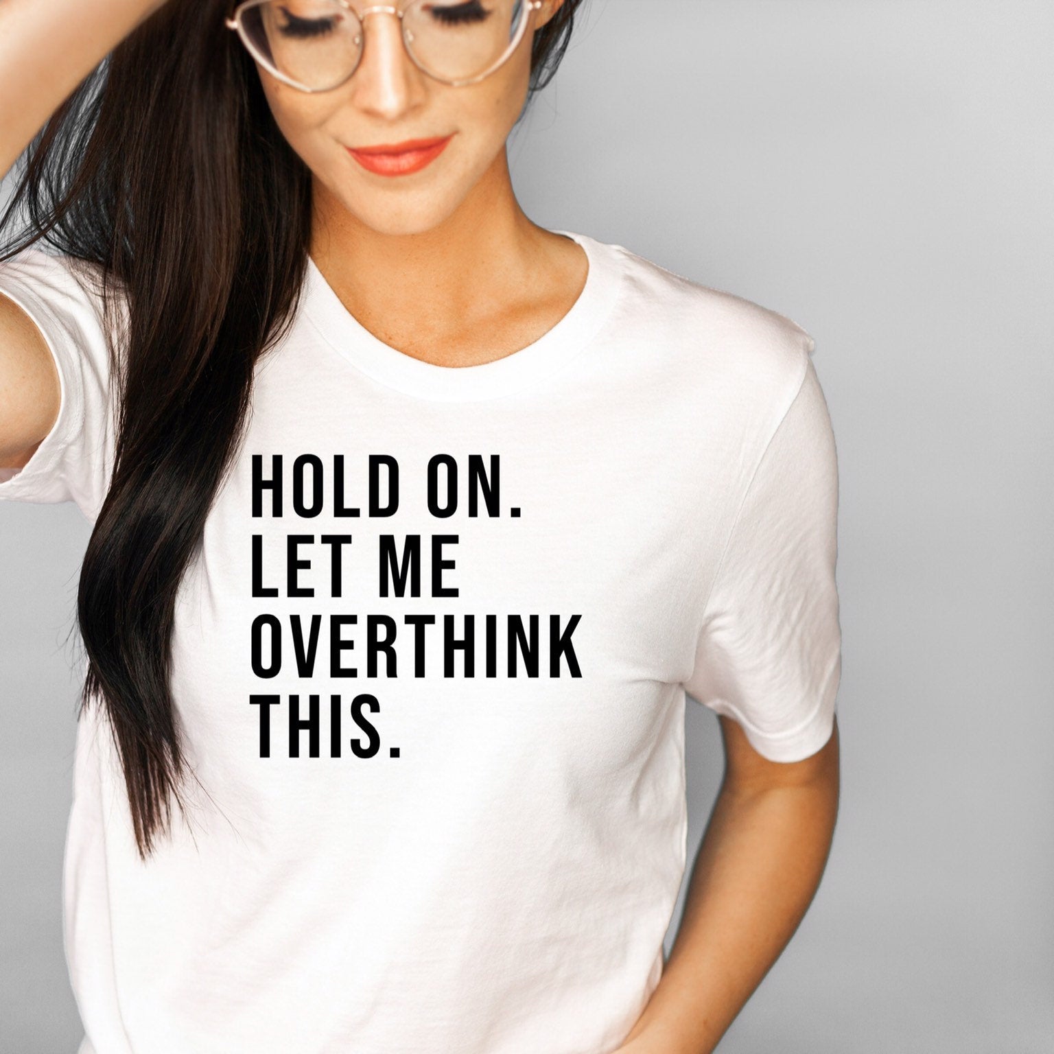 Anxiety Awareness Shirt, Hold on Let me Overthink This Shirt, Mental Health, Unisex Crewneck, Graphic Tee, Self-Love Journey, Social Anxiety