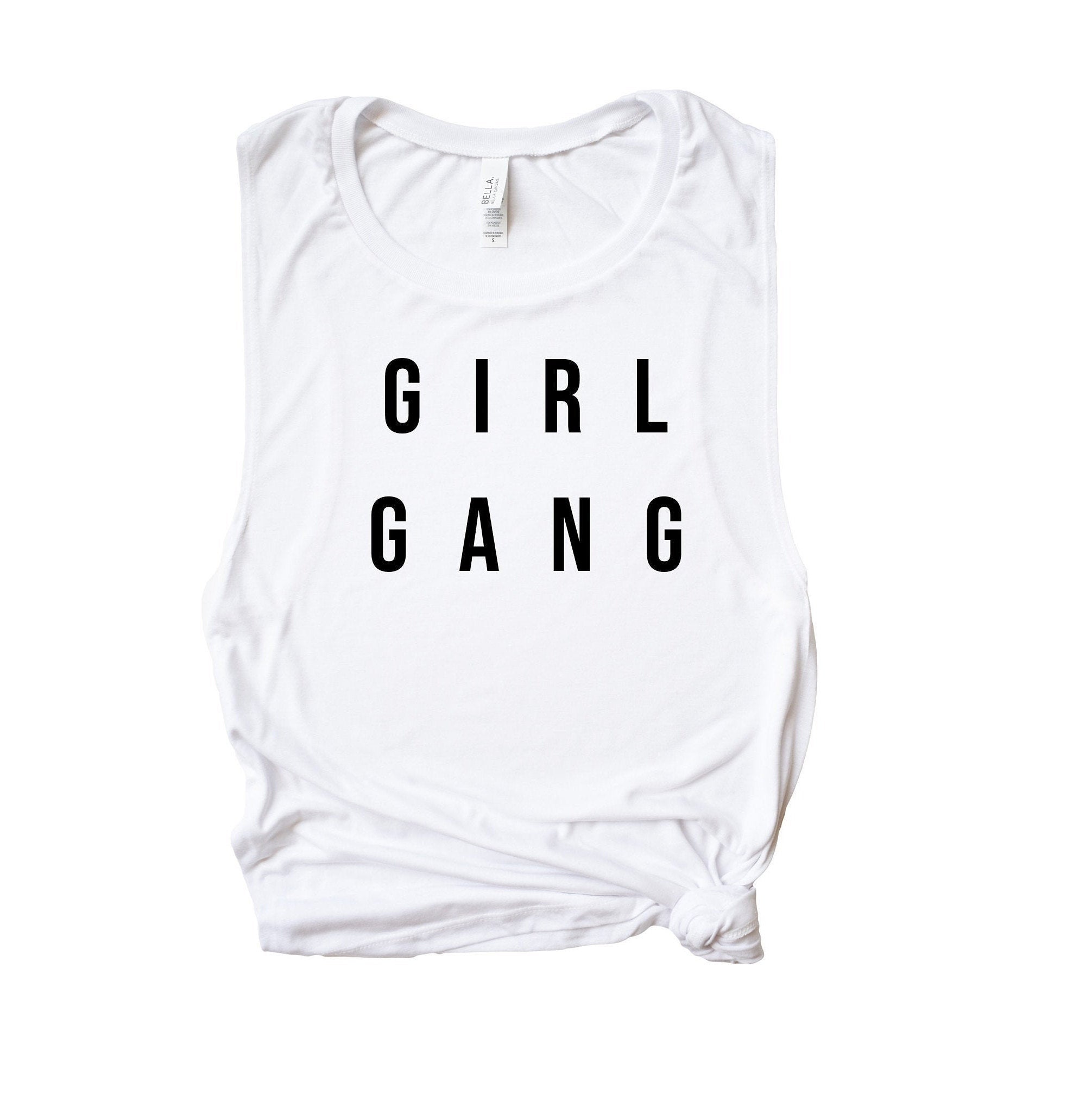 Girl Gang Tank, Women's Fitness Tank, Gift for Girl Mom, Workout Tank Top, Mom of Girls Tank, Feminist Shirt, Feminism Tank, Gift for Her