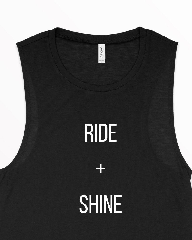 Women's Gym Tank, Women's Cycling Tank, Cycling Instructor Tank, Fitness Instructor Tank, Indoor Cycling, Ride and Shine Tank, Exercise Tank