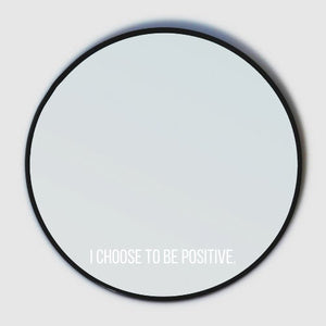 I Choose to be Positive Sticker, Affirmation Mirror Cling, Self-Love Window Cling, Self-Worth Mindfulness, Positive Self-Talk, Manifestation