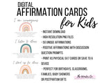 Load image into Gallery viewer, Affirmation Cards for Kids, Digital Affirmation Cards for Kids, Empowerment Cards, Mindfulness Routine, Children&#39;s Gift, Baby Shower Gift
