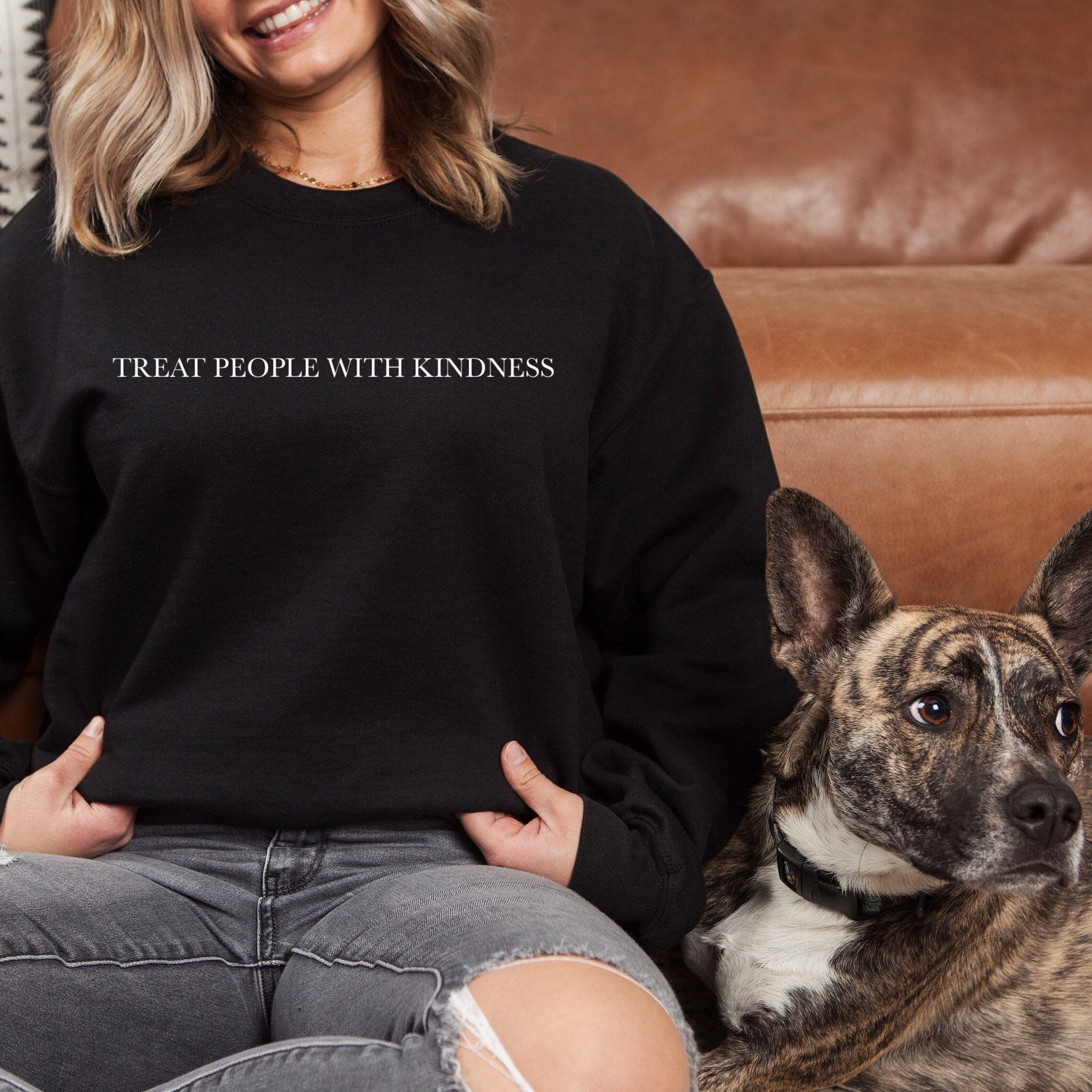 Treat People with Kindness, Women's Sweater, Kindness Sweatshirt, Crewneck Sweatshirt, Be Kind Sweater, Gift for Her, Harry Styles Sweater