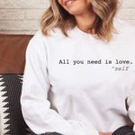 Load image into Gallery viewer, Self-Love Club, Sweater for Women, Kindness Sweatshirt, Crewneck Sweatshirt, Be Kind Sweater, Gift for Her, Birthday Gift, Mother&#39;s Day Day
