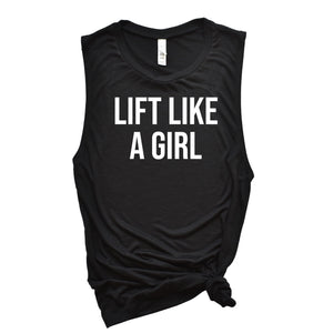 Womens Workout Tank, Womens Fitness Tank, Workout Tank Top, Workout Gift, Gift for Her, Lift Like a Girl Tank, Weightlifting Tank, Gym Gift