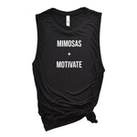 Load image into Gallery viewer, Womens Workout Tank, Womens Fitness Tank, Workout Tank Top, Workout Gift, Gift for Her, Mimosas and Motivate, Fitness Tank for Her, Muscle
