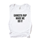 Load image into Gallery viewer, Womens Workout Tank, Womens Fitness Tank, Workout Tank Top, Workout Gift, Gift for Her, Gangsta Rap Made Me Do It, Gangsta Rap Music Tank
