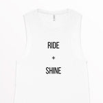 Load image into Gallery viewer, Women&#39;s Gym Tank, Women&#39;s Cycling Tank, Cycling Instructor Tank, Fitness Instructor Tank, Indoor Cycling, Ride and Shine Tank, Exercise Tank
