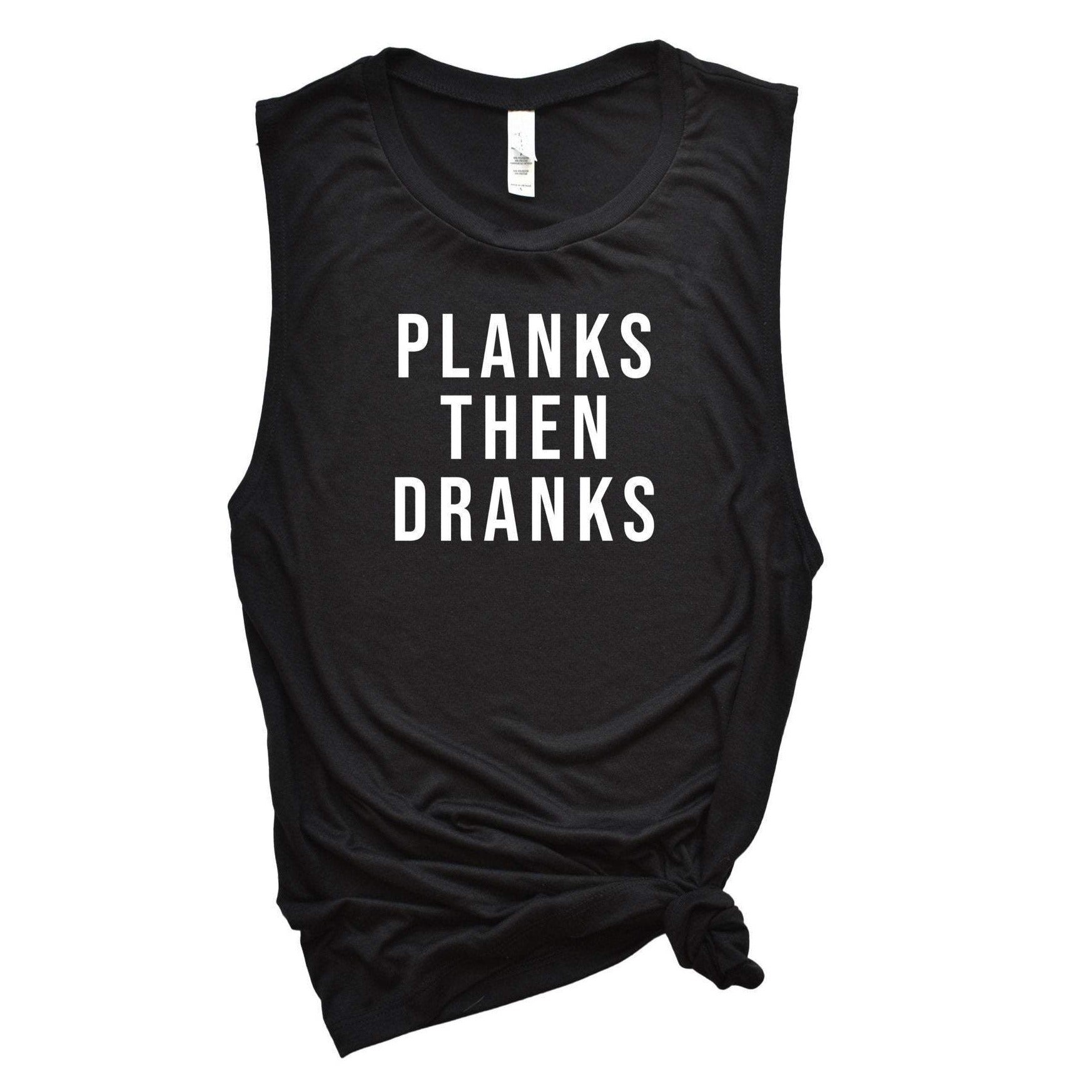 Planks then Dranks Tank, Workout Tank, Women’s Fitness Tank, Workout Tank Top, Workout Gift, Gift for Her, Funny Tank, Fitness Coach Gift