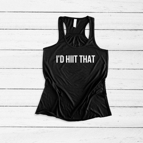 HIIT IT Workout Tank, Women's Fitness Tank, Workout Tank Top, Workout Gift, Gift for Her, Cardio Training, Gym Tank Top, HIIT  Workout Tank