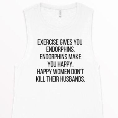 Endorphins Exercise Tank, Funny Workout Tank, Womens Workout Tank, Workout Shirt, Gym Tank, Funny Gym Shirt, Workout Tank, Tank Top, Fitness