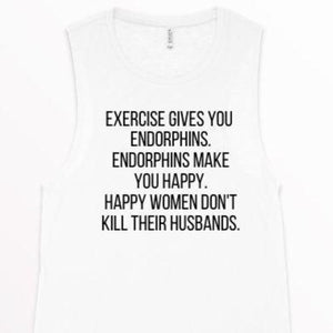 Endorphins Exercise Tank, Funny Workout Tank, Womens Workout Tank, Workout Shirt, Gym Tank, Funny Gym Shirt, Workout Tank, Tank Top, Fitness