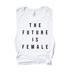 Load image into Gallery viewer, Future is Female Tank, Girl Gang Tank, Women&#39;s Fitness Shirt, Workout Shirt for Her, Coaching Gift, Feminist Tank, Feminism, Gift for Her
