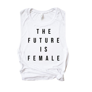 Future is Female Tank, Girl Gang Tank, Women's Fitness Shirt, Workout Shirt for Her, Coaching Gift, Feminist Tank, Feminism, Gift for Her