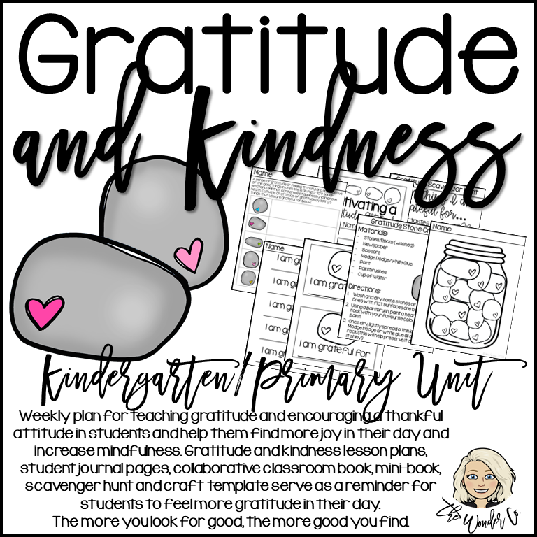 Gratitude and Kindness Activities - Kindergarten and Primary Gratitude Lessons - Social Emotional Learning Teaching Unit