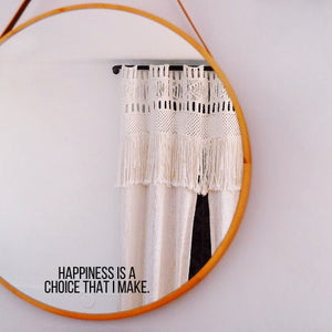 Choose Happiness Mirror Cling, Choose Joy Gift, Inspirational Window Cling, Positive Mindfulness Sticker, Positive Self-Talk, Manifestation