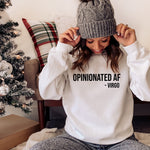 Load image into Gallery viewer, Opinionated AF Sweater, Virgo Sweater,  Zodiac Sign Gift, Crewneck Sweatshirt, Funny Sweater, Virgo Sweatshirt, Astrology, Birthday Gift
