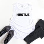 Load image into Gallery viewer, Womens Workout Tank, Womens Fitness Tank, Workout Tank Top, Workout Gift, Gift for Her, Hustle Hard Tank Top, Hustle Tank Top, Motivational
