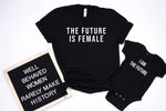 Load image into Gallery viewer, Mommy and Me Matching Feminism Shirts, Mother Daughter Matching, Social Justice, Future is Female, Gift for Mom, Girl Power Shirt, Equality
