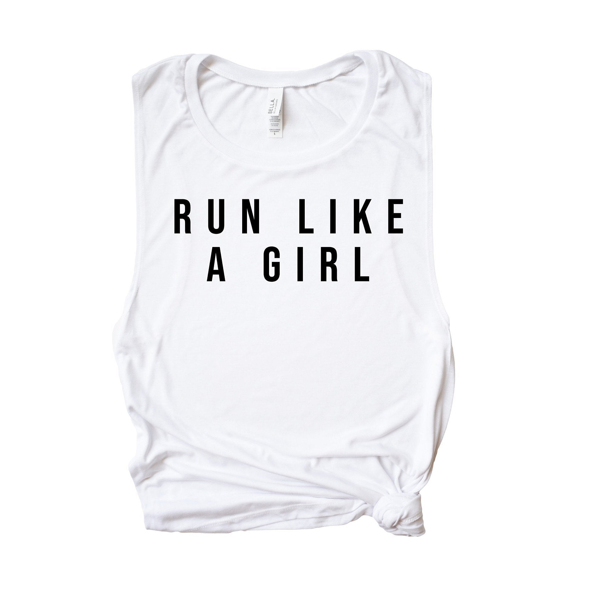 Womens Workout Tank, Womens Fitness Tank, Workout Tank Top, Workout Gift, Gift for Her, Run Like a Girl Tank, Runner Gift, Marathon Runner