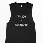 Load image into Gallery viewer, Women&#39;s Gym Tank, Women&#39;s Cycling Tank, Cycling Instructor Tank, Fitness Instructor Tank, Indoor Cycling, Tap Backs + Gangsta Rap Tank Top
